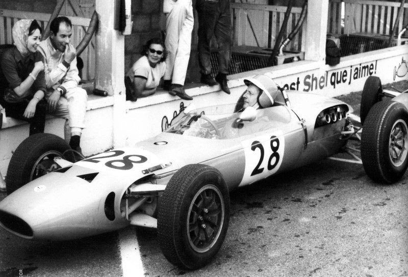 Dernière course de Gérard Laureau en juillet 1964 à Reims, le cœur n'y est plus ! @ DR