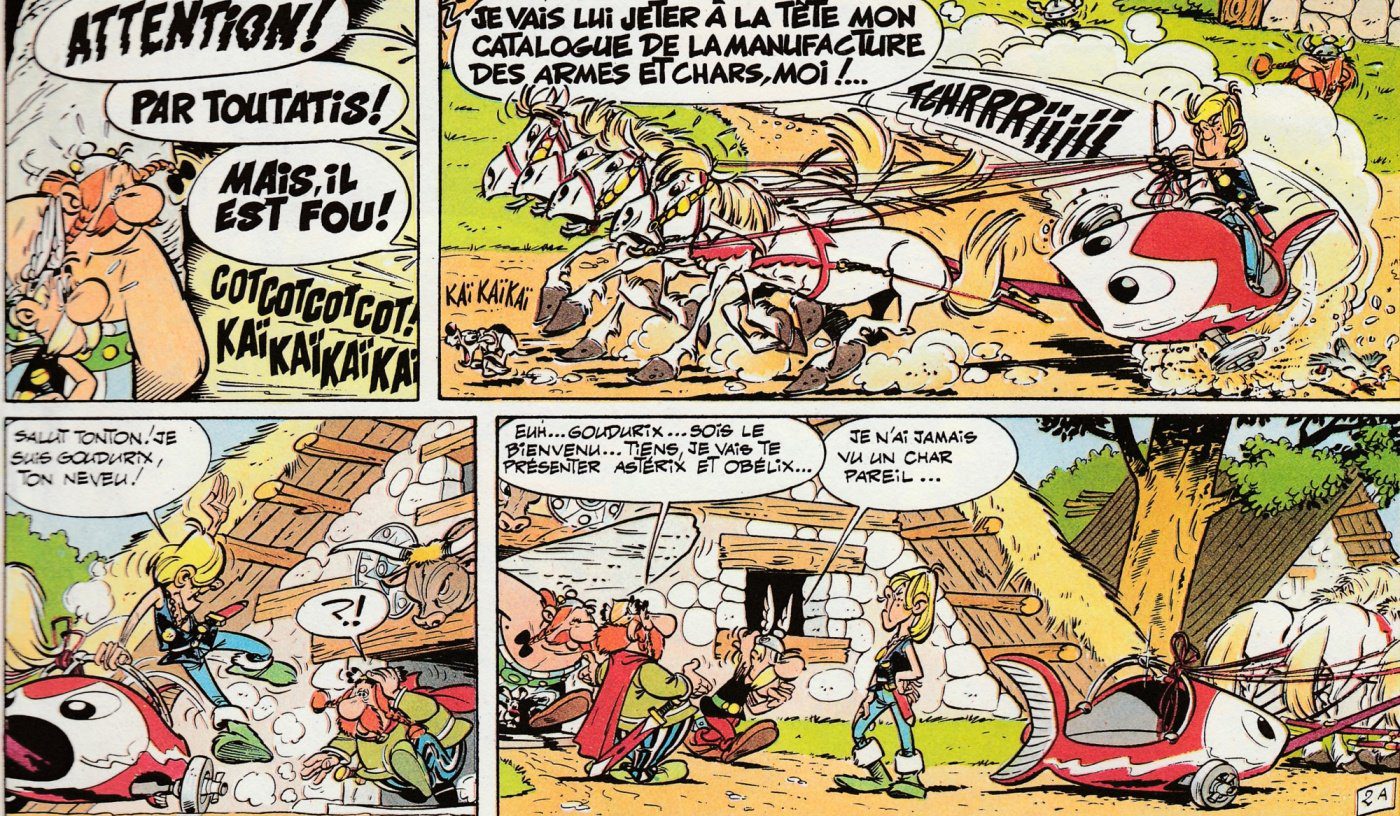 Hommage à Albert Uderzo - Les chars de Mediolanum