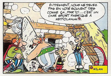 Hommage à Albert Uderzo - Les chars de Mediolanum