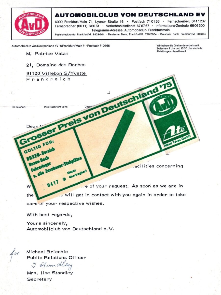 GP Allemagne 1975 Nürburgring